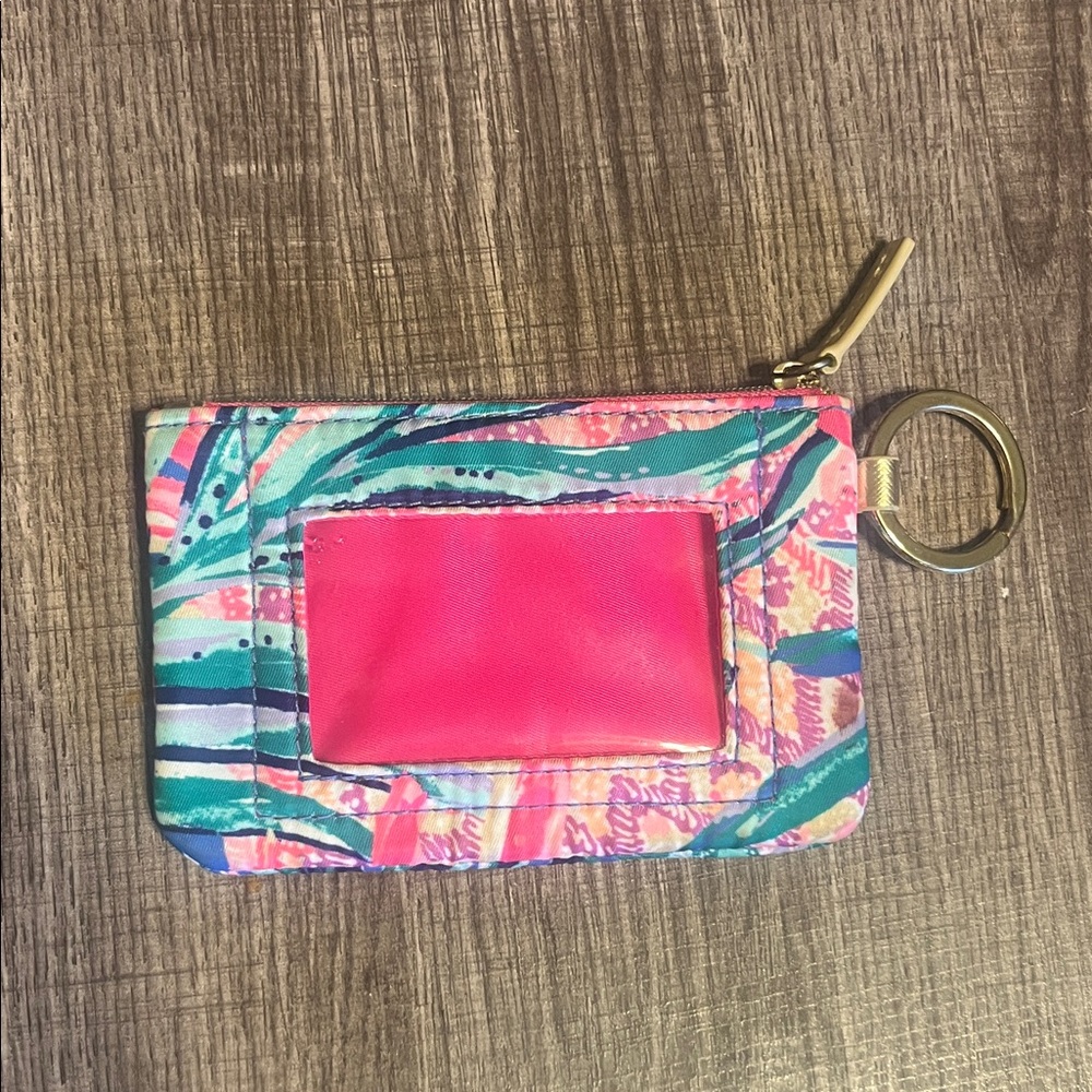 Lilly Pulitzer Pink and Green Key & Card Holder